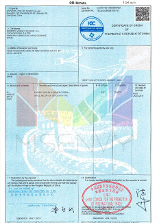 Certificate of Origin