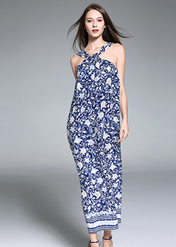 Jumpsuits - Printed Silk Dress