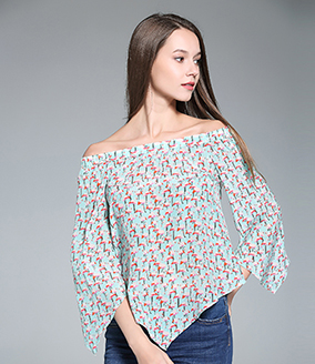 Tops - Printed Silk Top