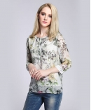 Silk printed top