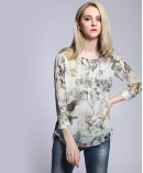 Silk printed top