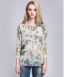 Silk printed top