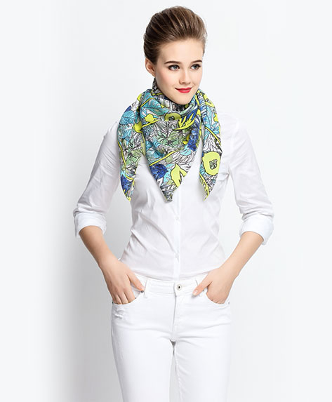 Printing - Pure Silk Printed Scarf