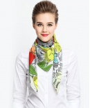 Pure Silk Printed Scarf