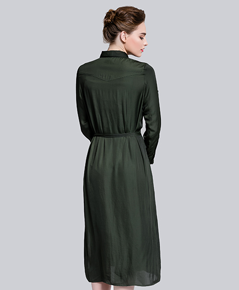 Dress - Silk midi dress