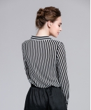 Stripe Silk crepe de chine shirt