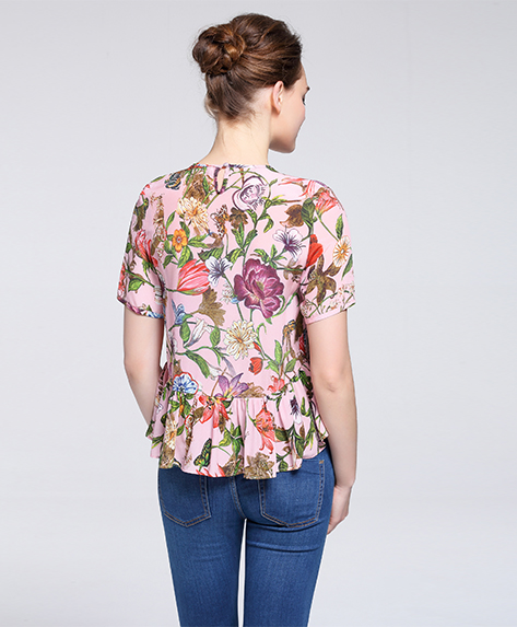 Tops - Printed silk  crepe de chine top