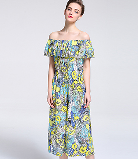 Dress - Printed Silk crepe de chine  Jumpsuits