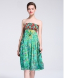 Printed silk chiffon  dress