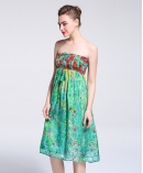 Printed silk chiffon  dress