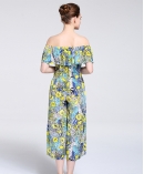 Printed Silk crepe de chine  Jumpsuits