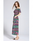 Ethnic printed silk crepe de chine jumpsuit