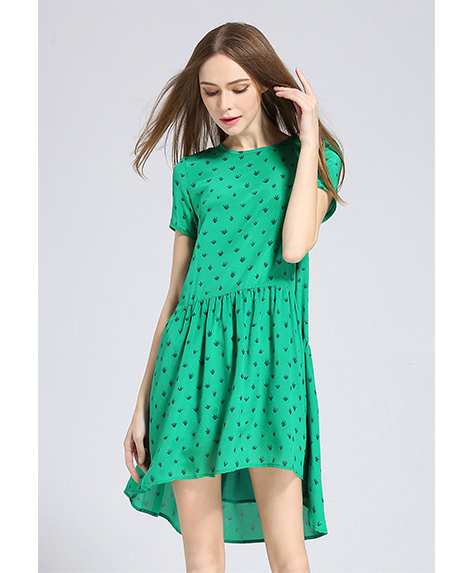 Dress - Printed loose fit dress