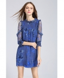 Printed silk chiffon  dress