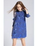 Printed silk chiffon  dress