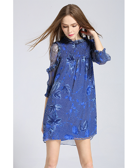 Dress - Printed silk chiffon  dress