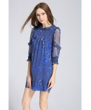 Printed silk chiffon  dress