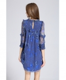 Printed silk chiffon  dress