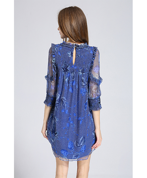 Dress - Printed silk chiffon  dress