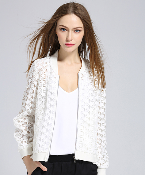 Coats - Cotton lace jacket