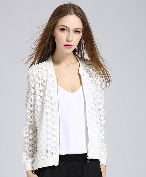 Coats - Cotton lace jacket