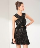 Lace cocktail dress