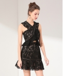 Lace cocktail dress