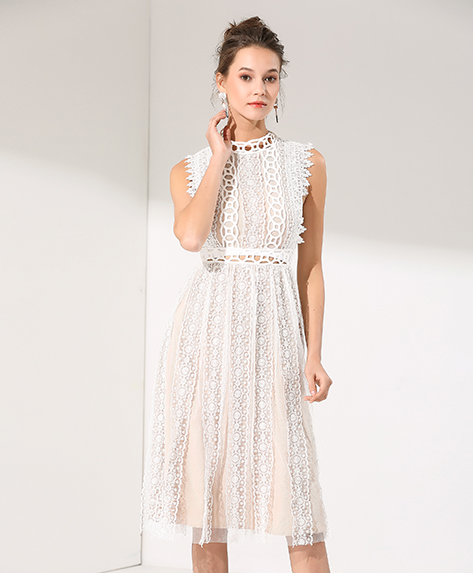 Cocktail dress -  lace cocktail dress