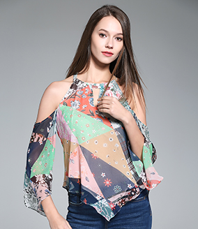 Tops - Printed Silk Top