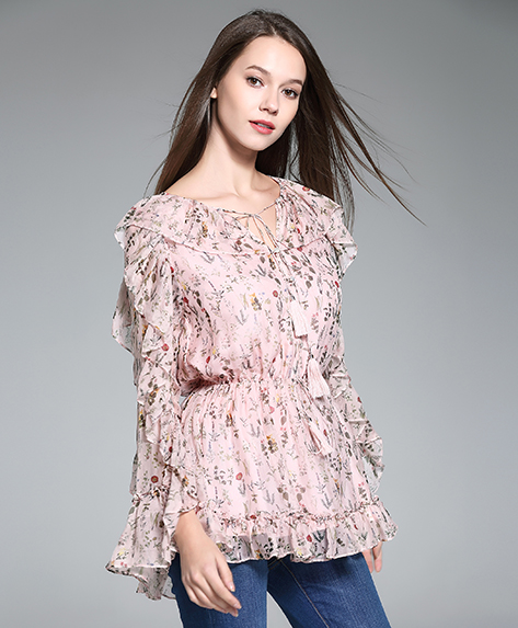 Tops - Printed Silk Top