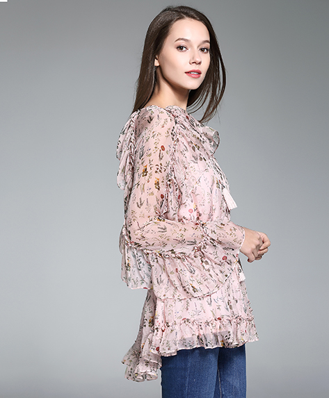 Tops - Printed Silk Top