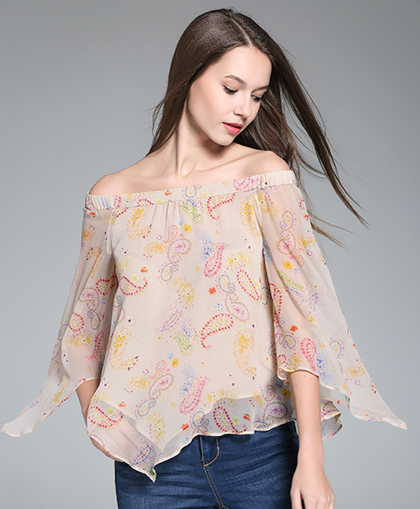 Tops - Printed Silk Top