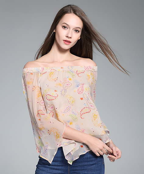 Tops - Printed Silk Top