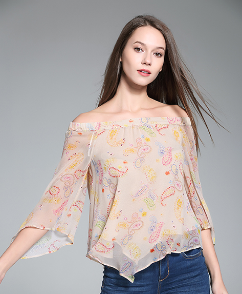 Tops - Printed Silk Top