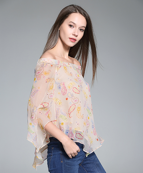 Tops - Printed Silk Top