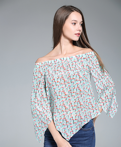 Tops - Printed Silk Top