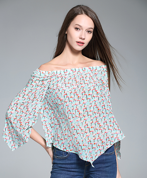 Tops - Printed Silk Top