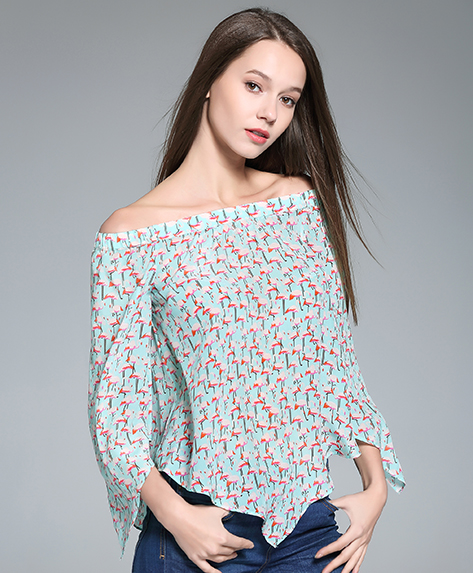 Tops - Printed Silk Top