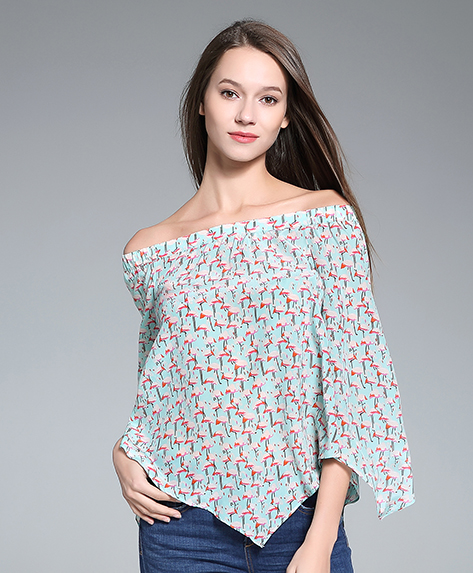 Tops - Printed Silk Top