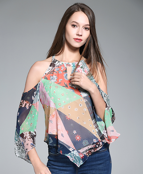 Tops - Printed Silk Top