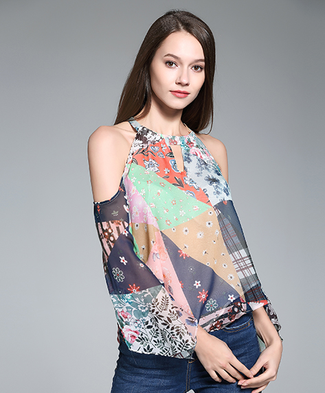 Tops - Printed Silk Top