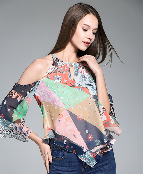 Tops - Printed Silk Top