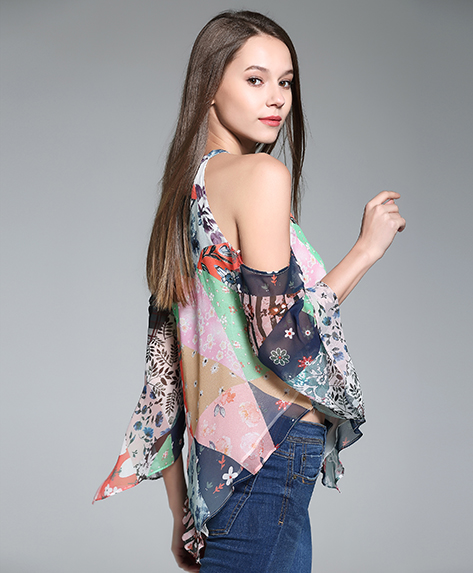 Tops - Printed Silk Top