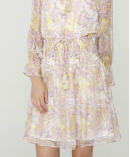 Paisley print silk-chiffon dress