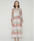 Botanic-print silk-chiffon maxi dress